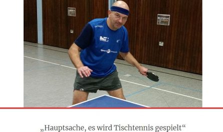 Hauptsache es wird Tischtennis gespielt / Interview mit Markus Thies